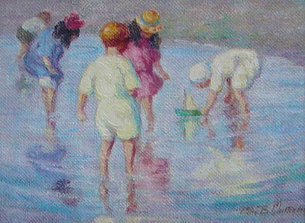 Alice Chittenden - Children at the Beach